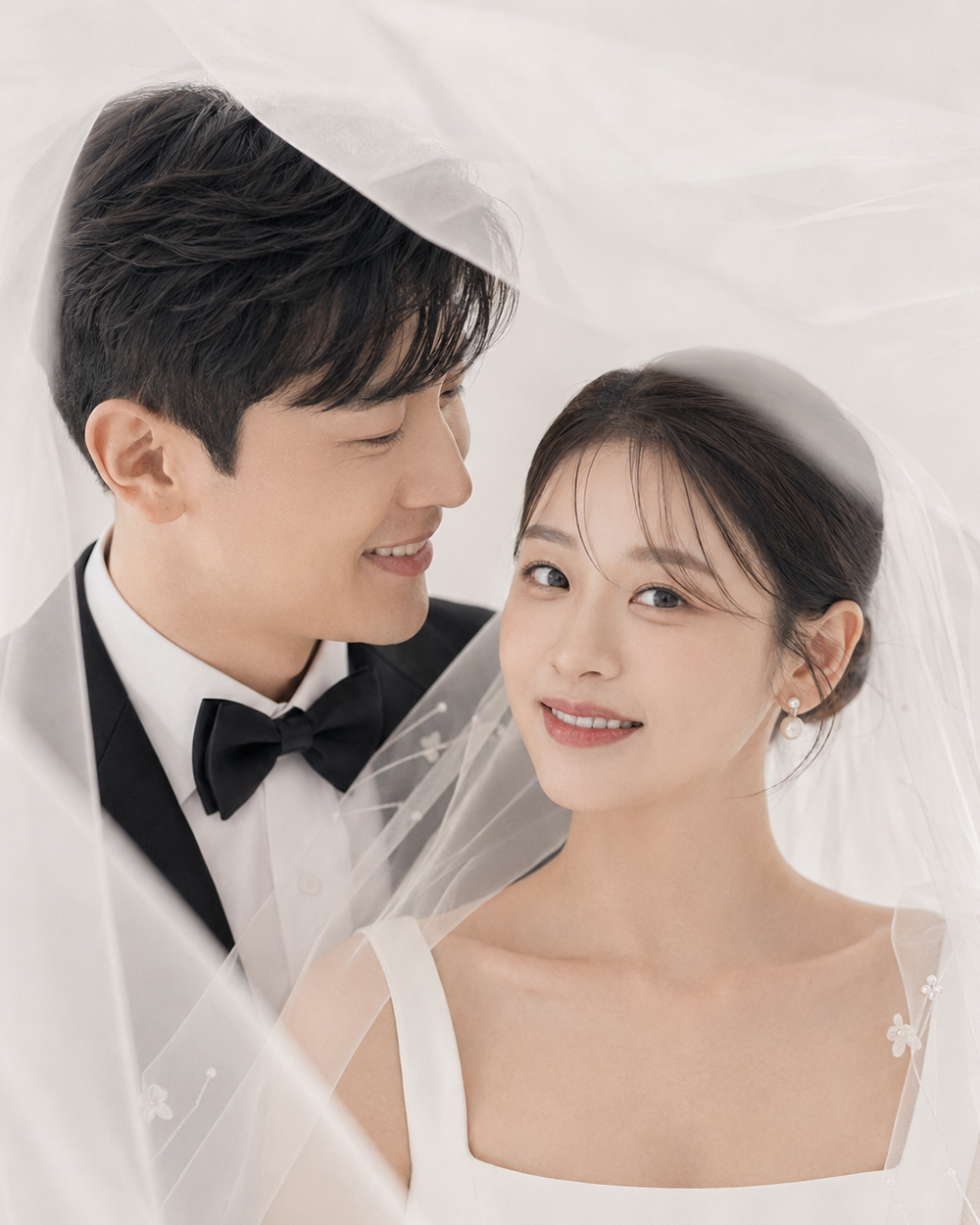 05 베일 클로즈업 웨딩사진 예시