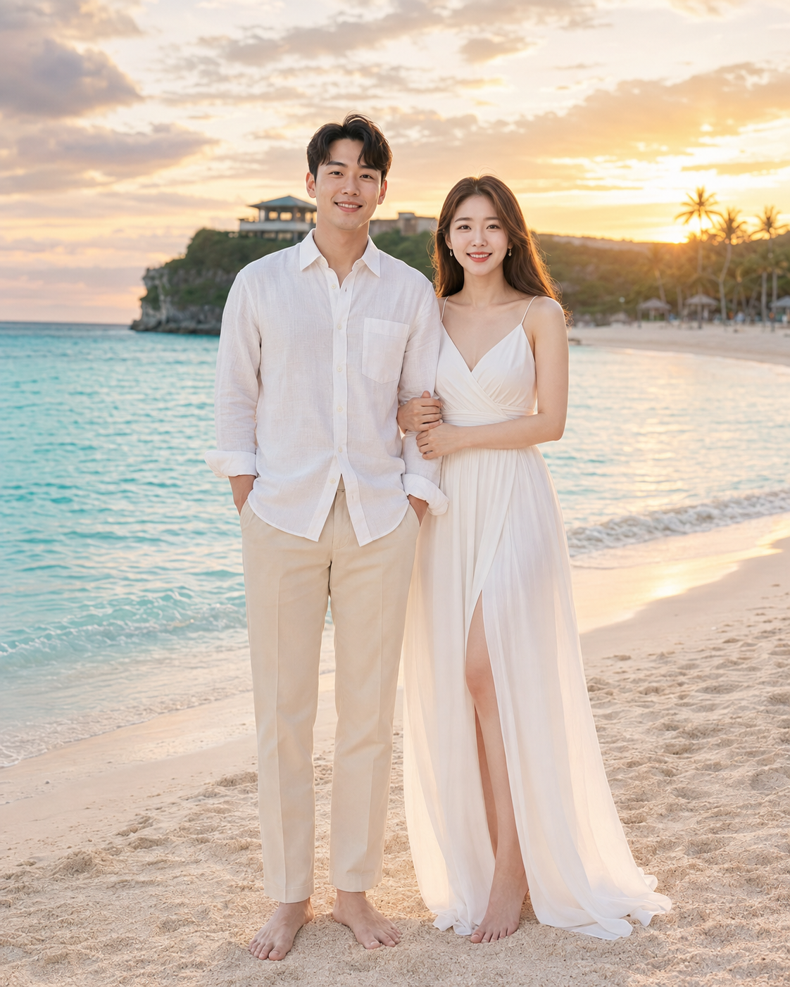 괌 · 정면 대표컷 신혼여행 사진 예시